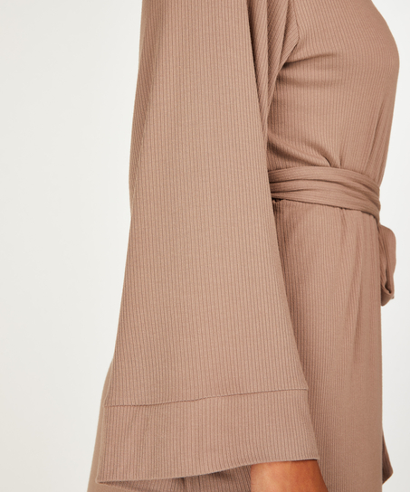 Kimono c&ocirc;tel&eacute;, Brun