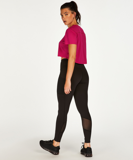 HKMX Crop top en maille, Rose