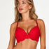 Voorgevormde push-up beugel bh Oceana, Rood