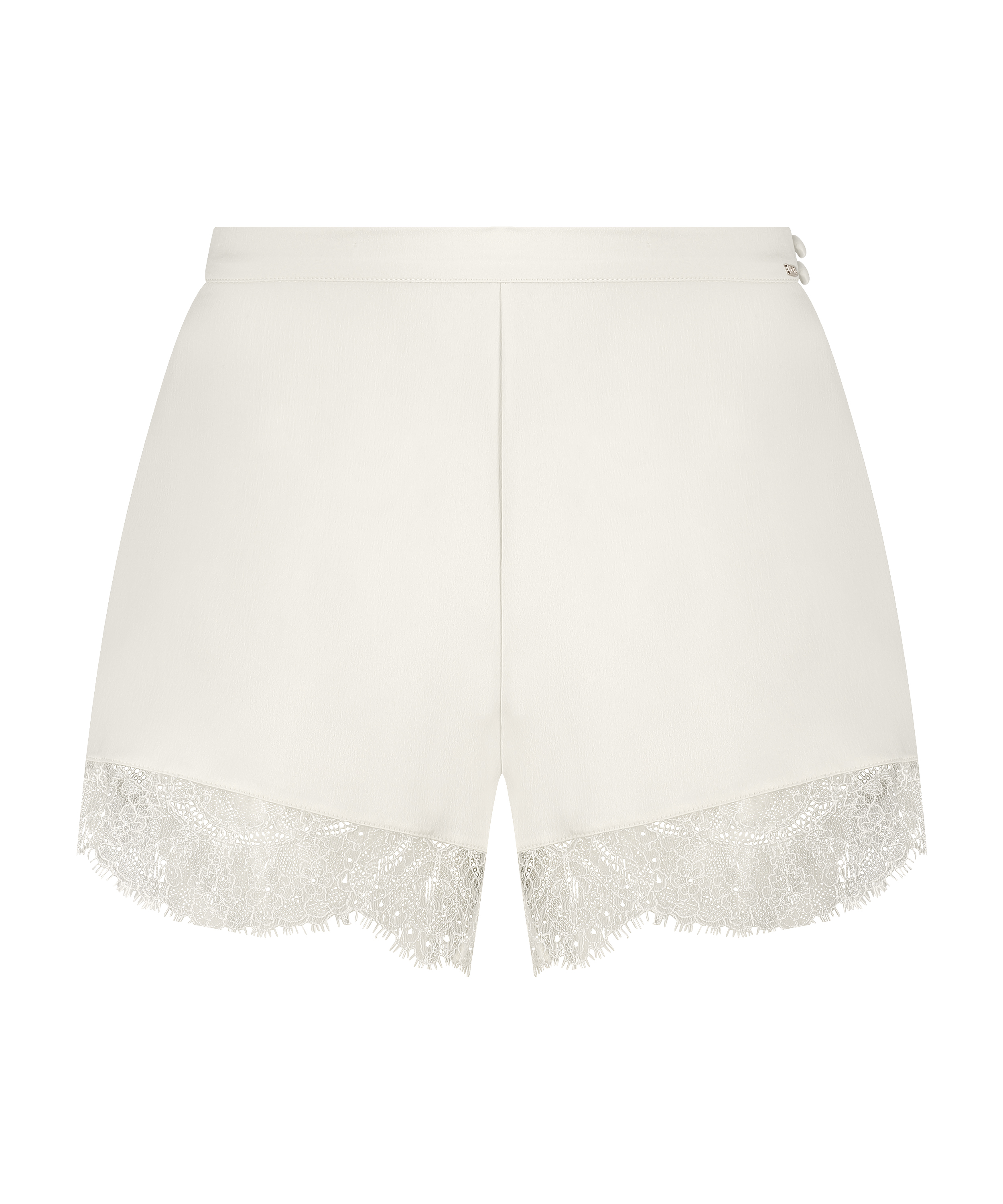 Short Satin Camille, Wit, main