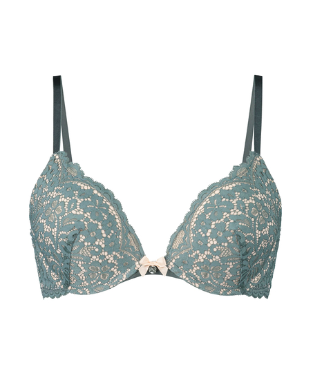 Voorgevormde push-up beugel bh Rose, Groen