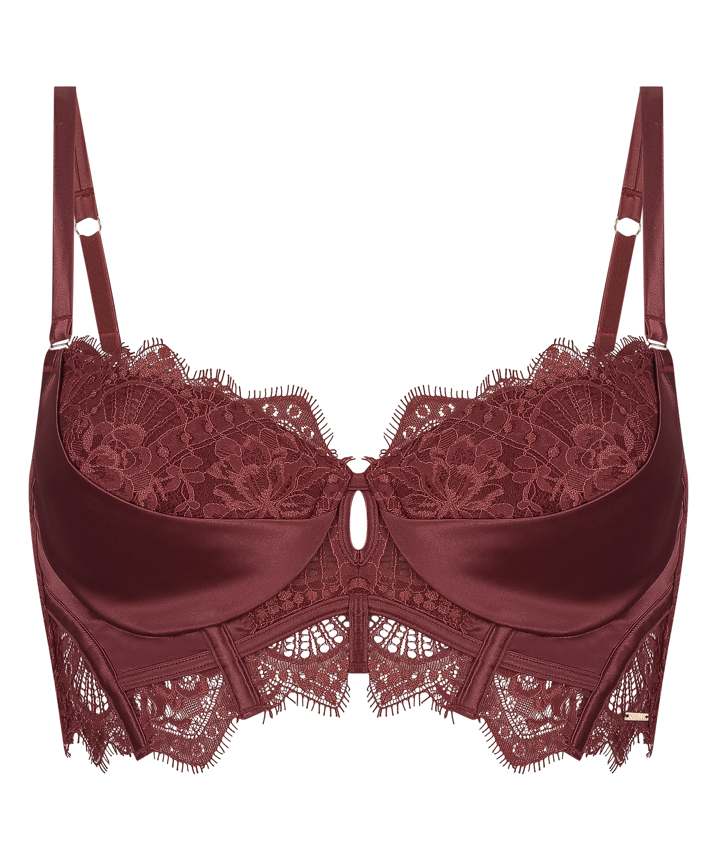 Voorgevormde longline beugel bh Zoe, Rood, main
