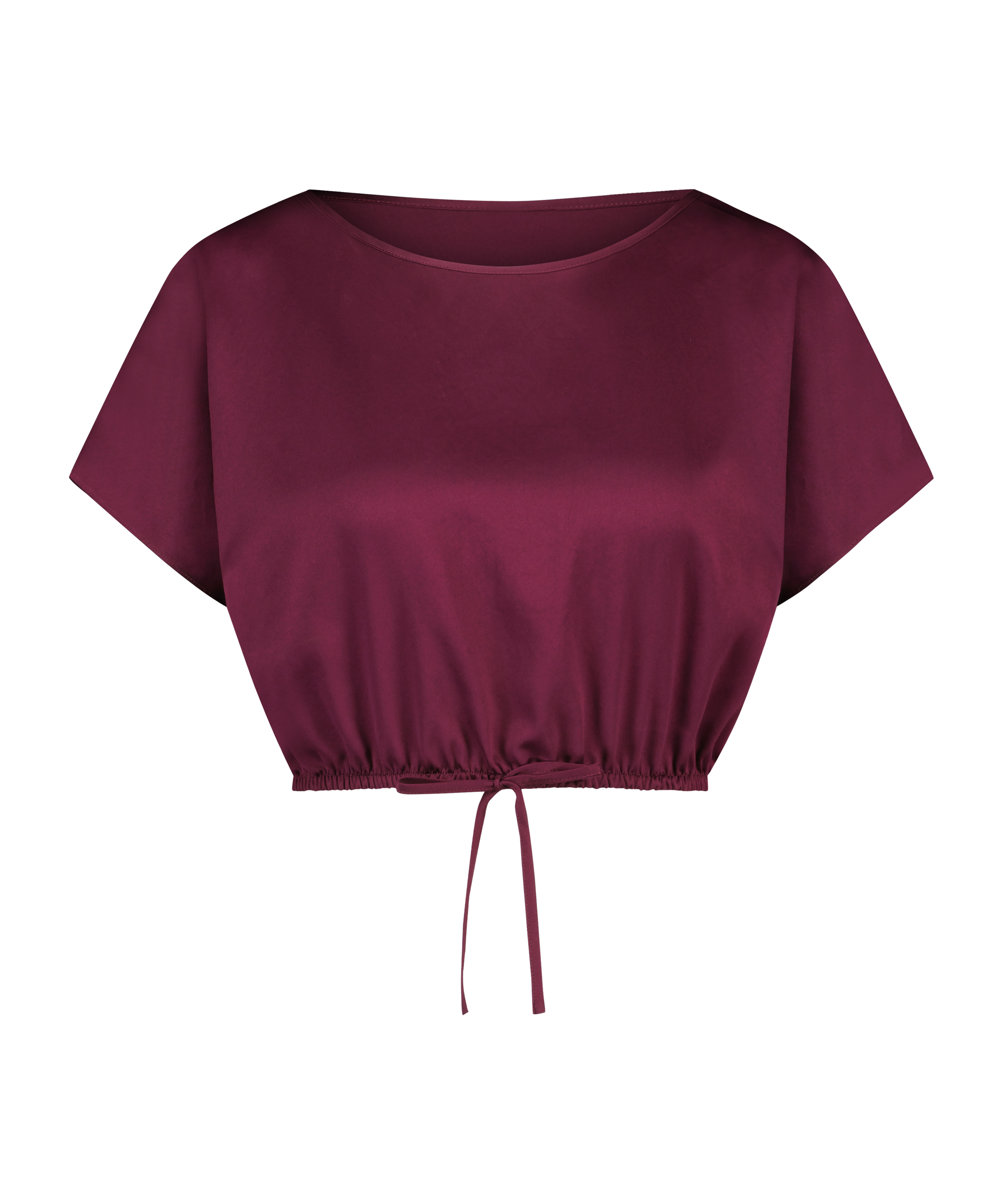Crop top Satin, Paars, main
