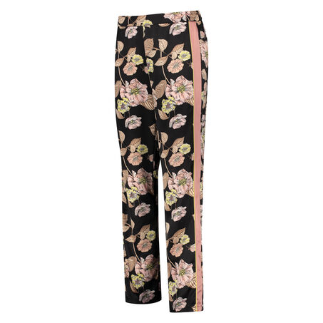 Pyjamabroek Satin Emily, Zwart