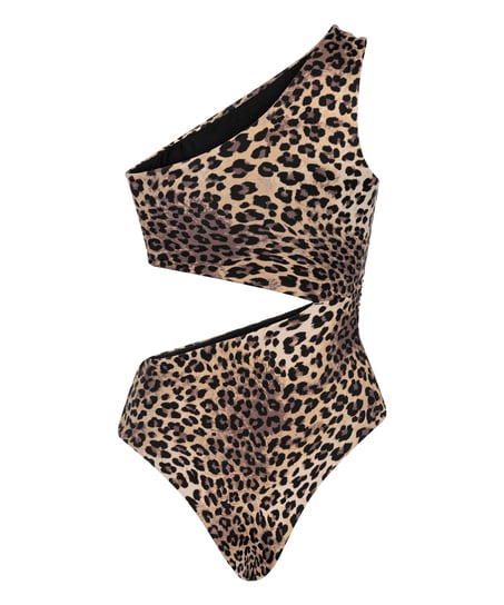 Bikini asym&eacute;trique Amalia, Brun