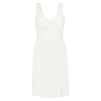 Slipdress Modal lace, Wit