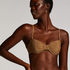 Haut de bikini Goldie Shimmer, Jaune