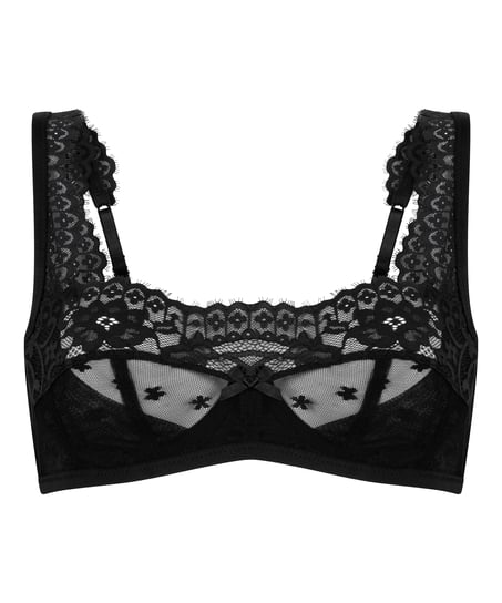 Soutien-gorge &agrave; armatures non rembourr&eacute; Valora, Noir