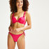 Voorgevormde push-up beugel bikinitop Luxe Cup A - E, Roze