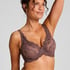 Soutien-gorge &agrave; armatures non-pr&eacute;form&eacute; Diva, Brun