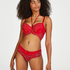 Voorgevormde longline beugel bh Coco, Rood