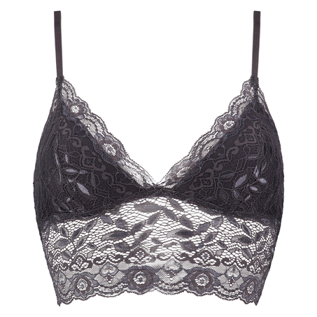 Bralette longline Fancy, Grijs