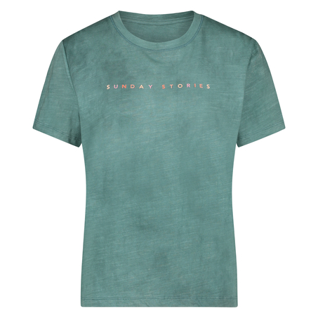 Haut de pyjama &agrave; manches courtes, Vert