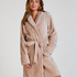 Badjas Fleece, Beige