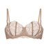Soutien-gorge à armatures non-préformé longline Anya, Brun