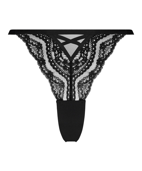 Slip brésilien Selina, Noir