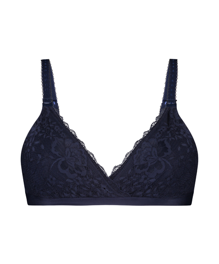 Soutien-gorge d&rsquo;allaitement non-pr&eacute;form&eacute; Liz, Bleu