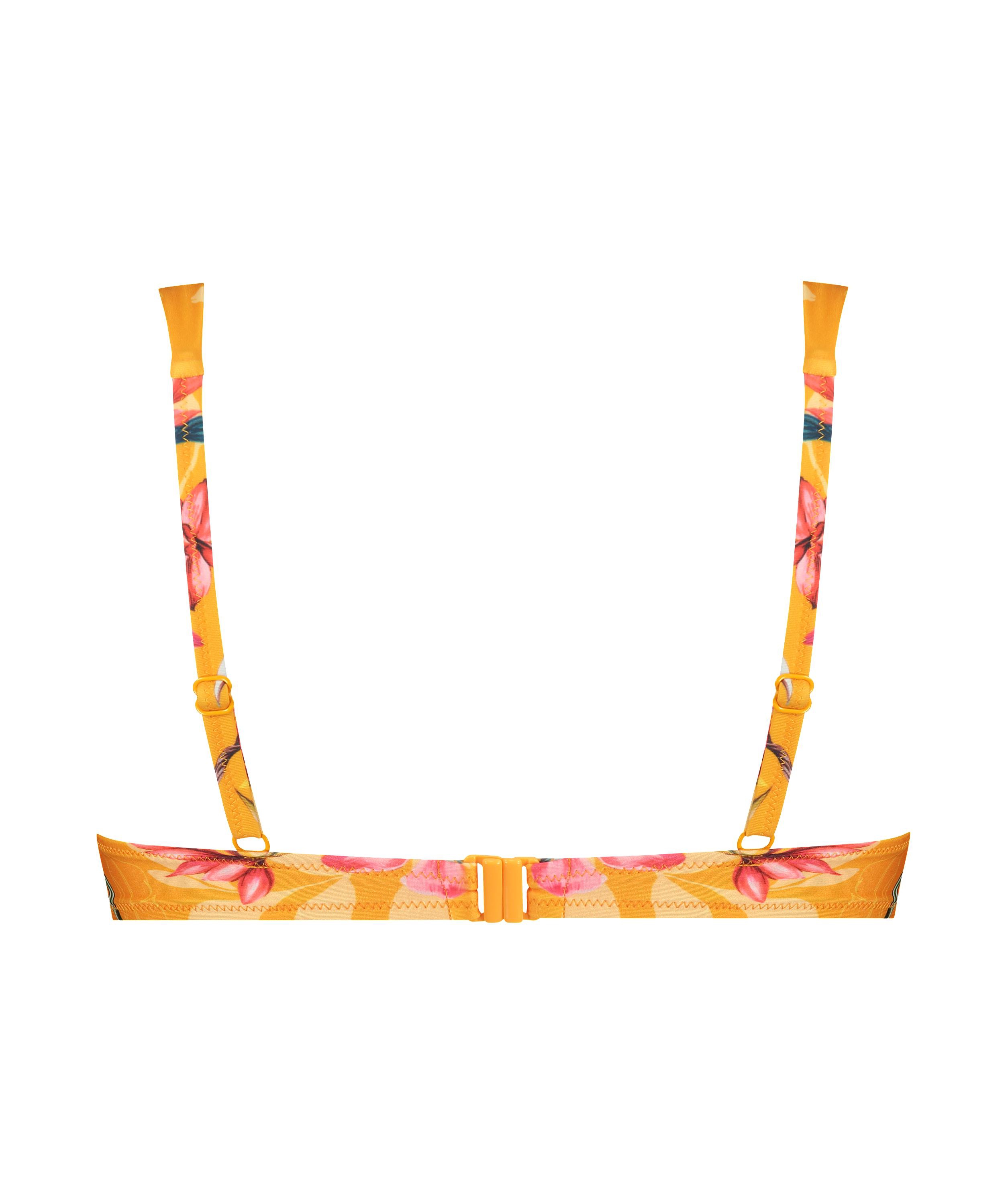 Haut de bikini rembourr&eacute; &agrave; armatures Orchid, Jaune, main