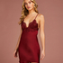 Slipdress Satijn Zara, Rood