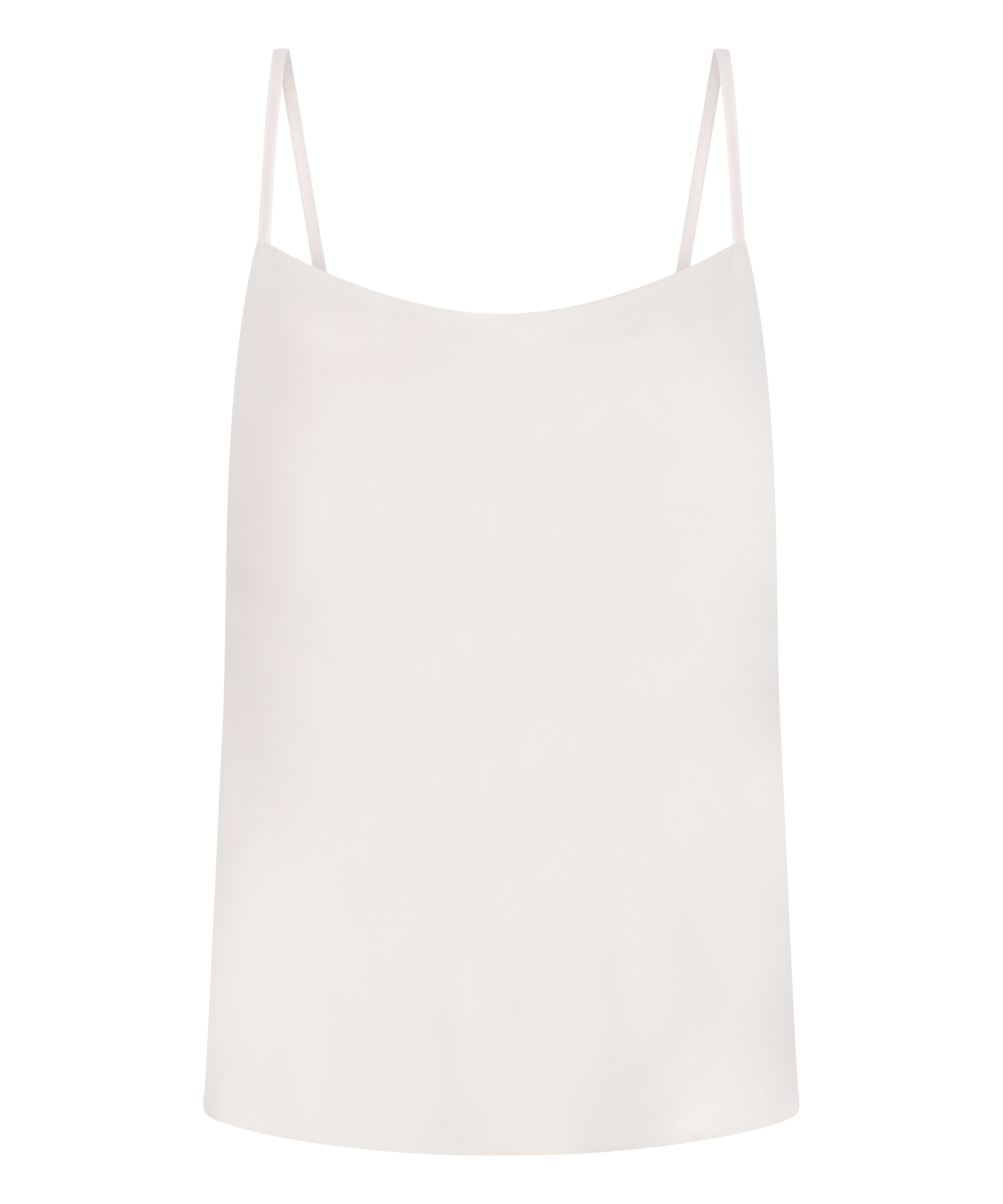 Caraco en satin Minimal, Blanc