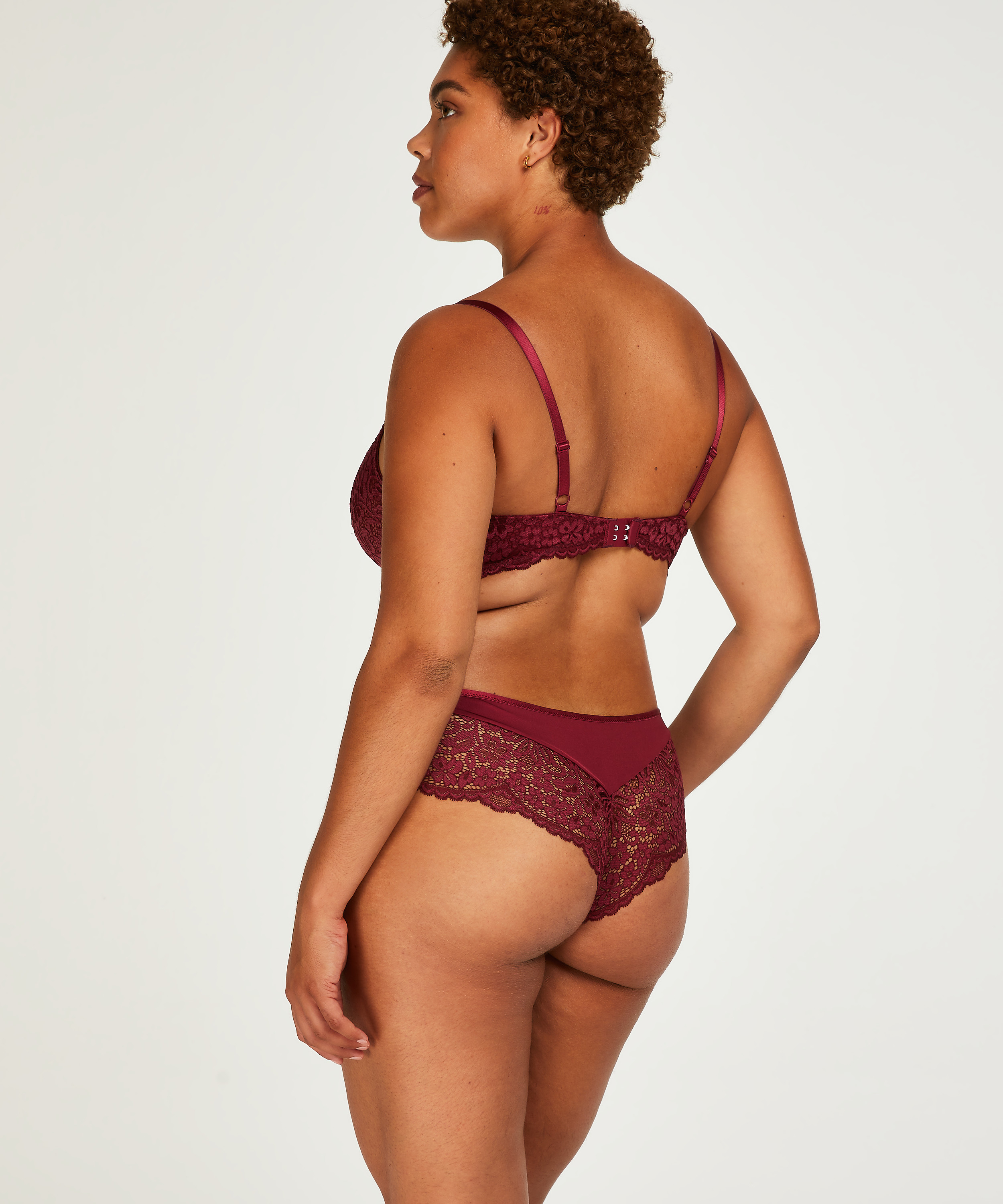 Niet-voorgevormde beugel bh Rose, Rood, main