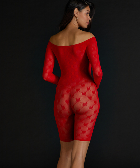 Private playsuit Heart, Rood