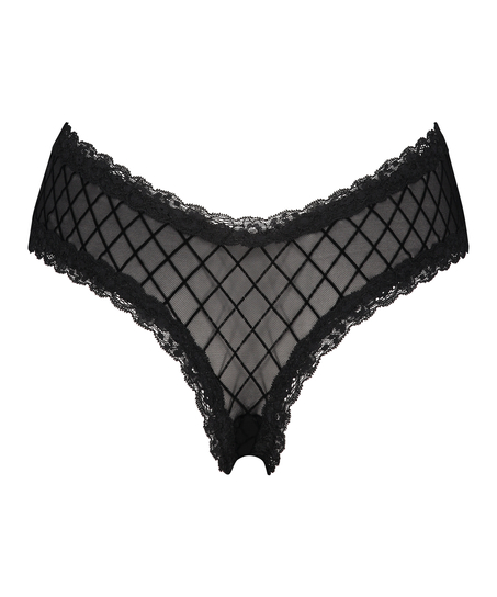 Brazilian V-shape mesh, Zwart
