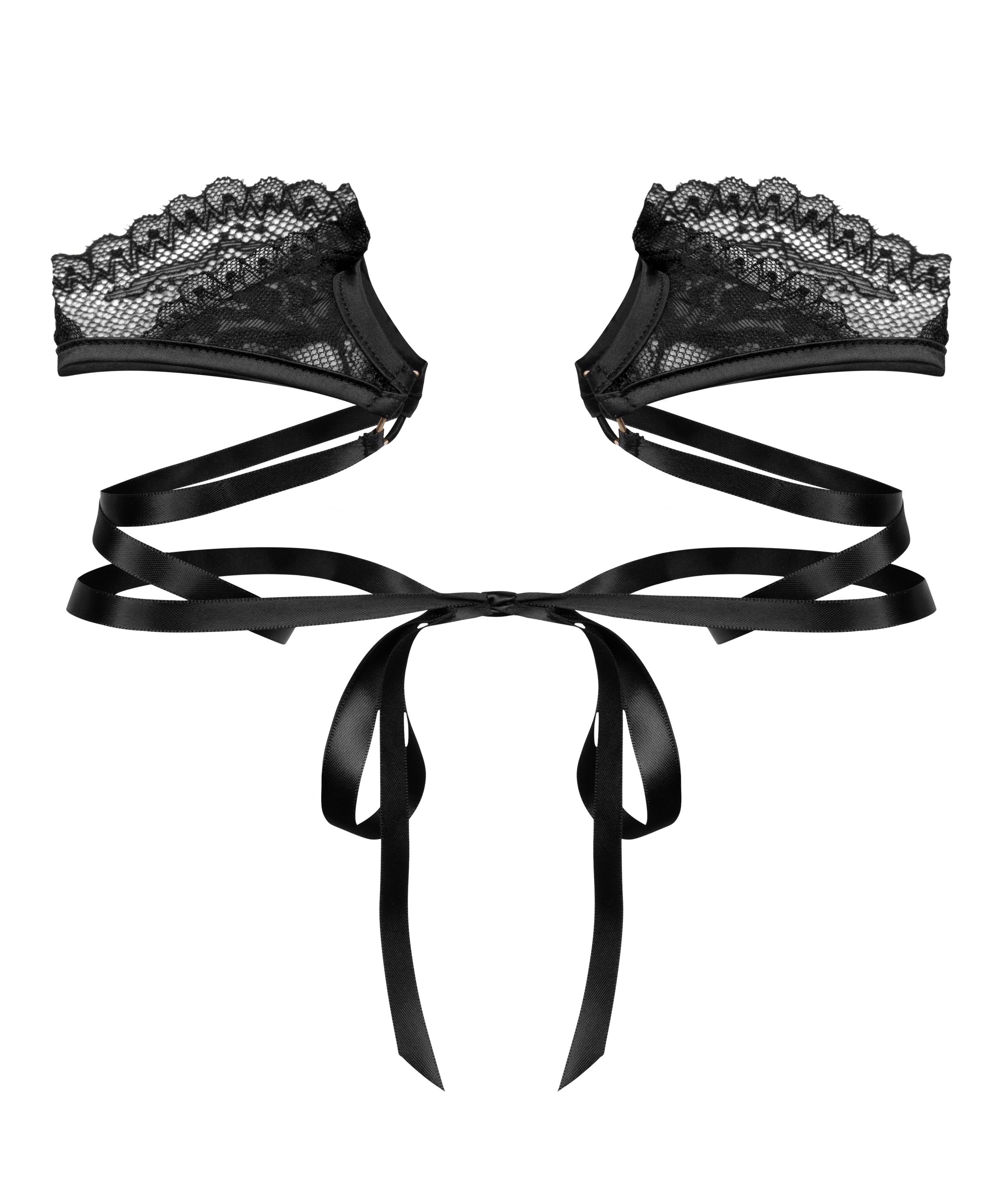 Handboeien kant, Zwart, main