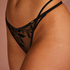 String taille haute Domenica, Noir