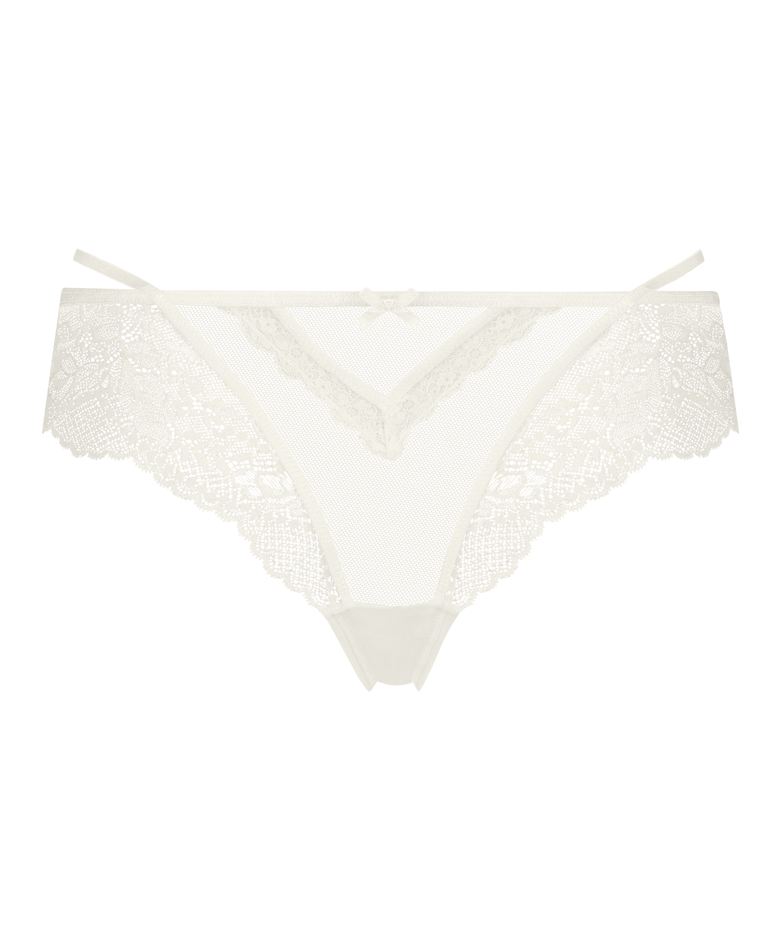 Slip brésilien Anna, Blanc, main