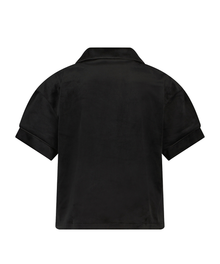 Velours Jacket, Zwart