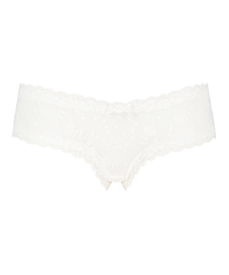 Slip brésilien V-shape mesh, Blanc