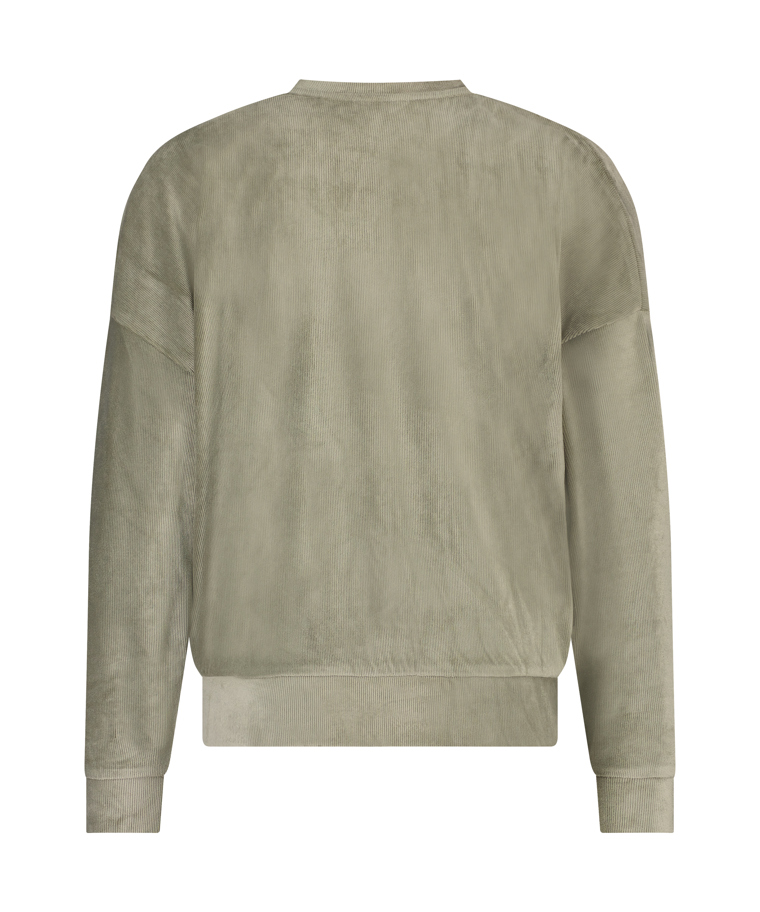 Top &agrave; manches longues Velours Rib, Vert, main