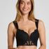 Soutien-gorge à armatures préformé push-up et longline Whitney, Noir