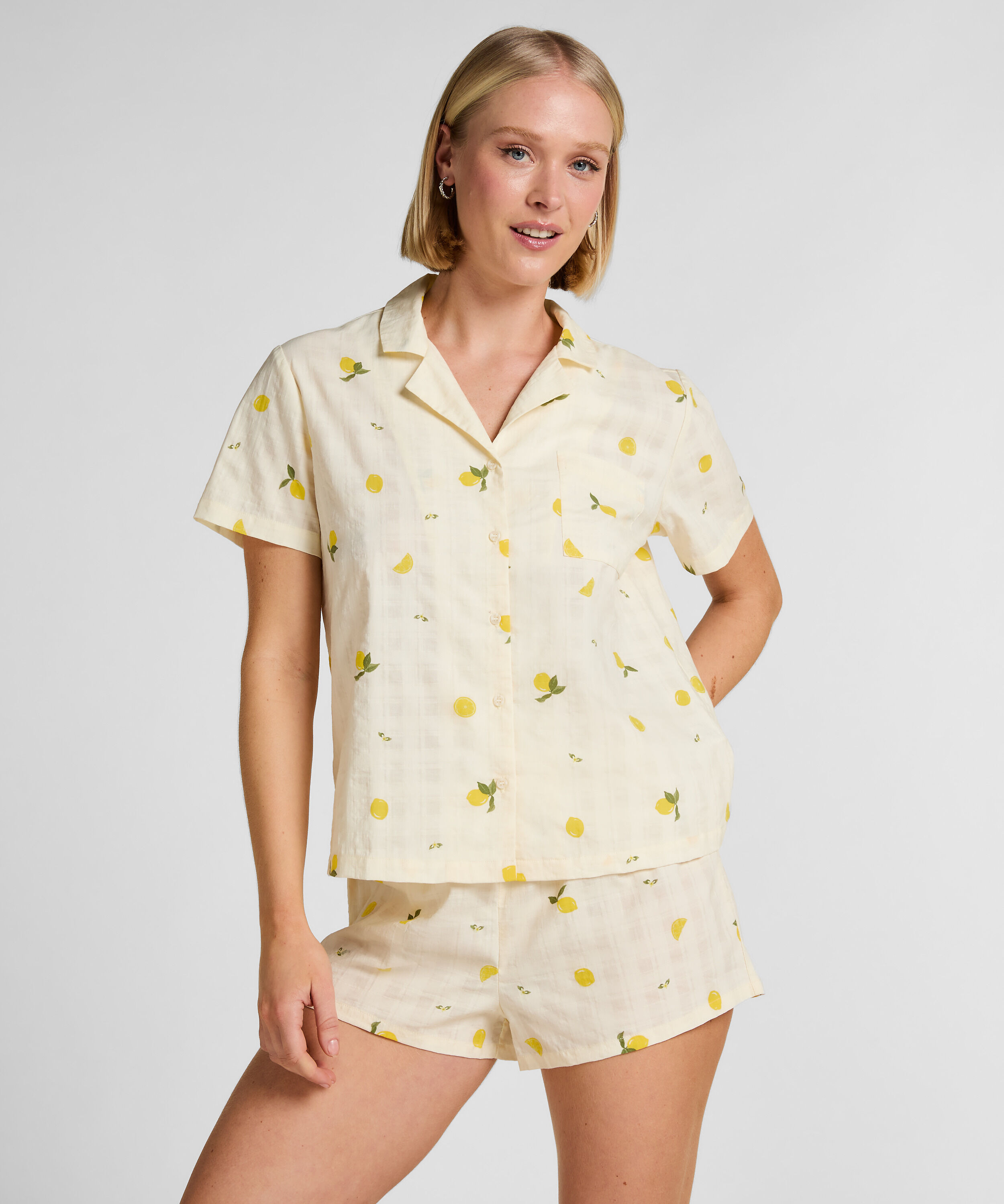 Citroen Pyjama Set, Wit