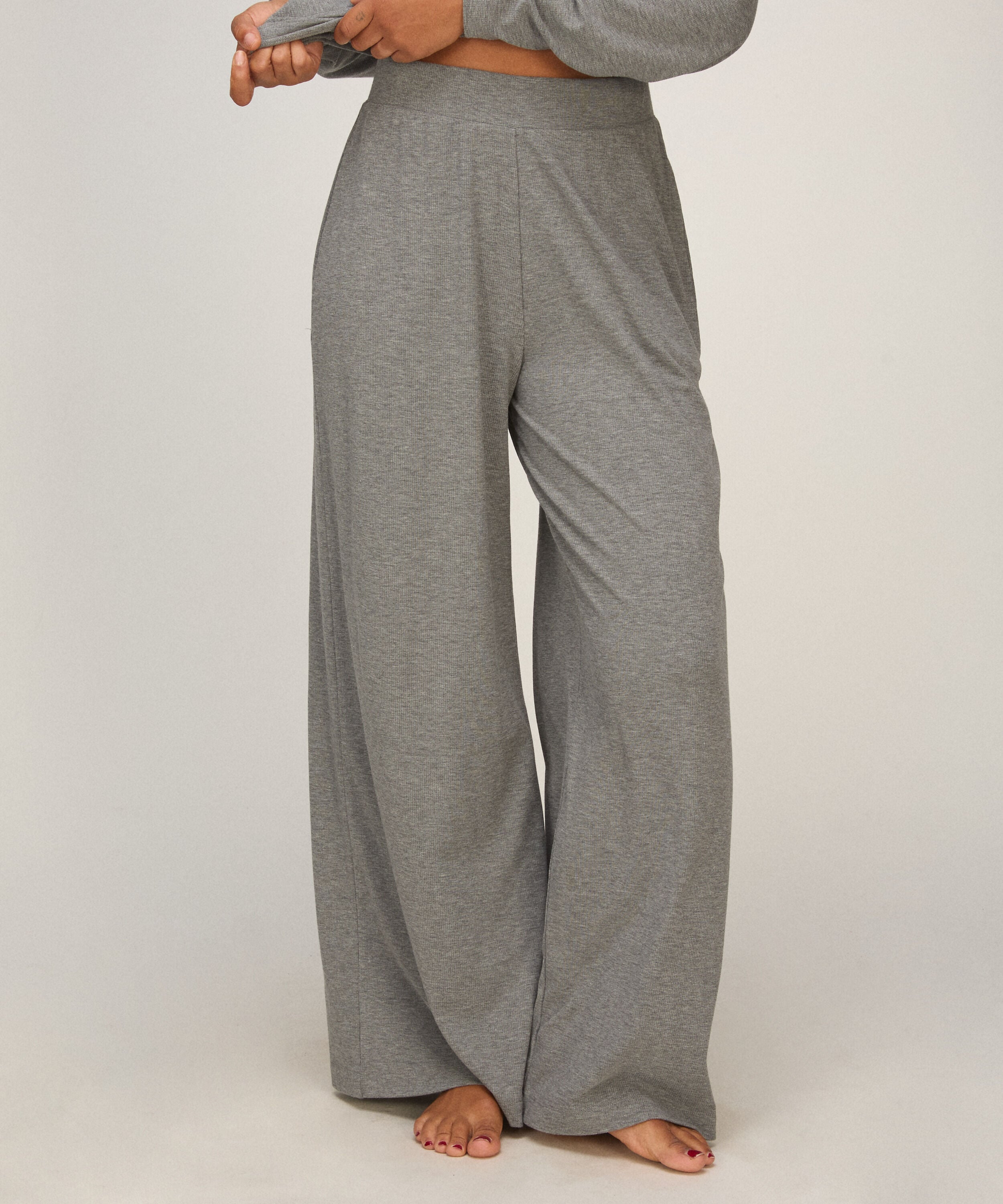 PANT WL PREMIUM RIB JERSEY, Grijs