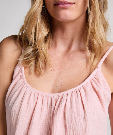 Cami en mousseline, Rose
