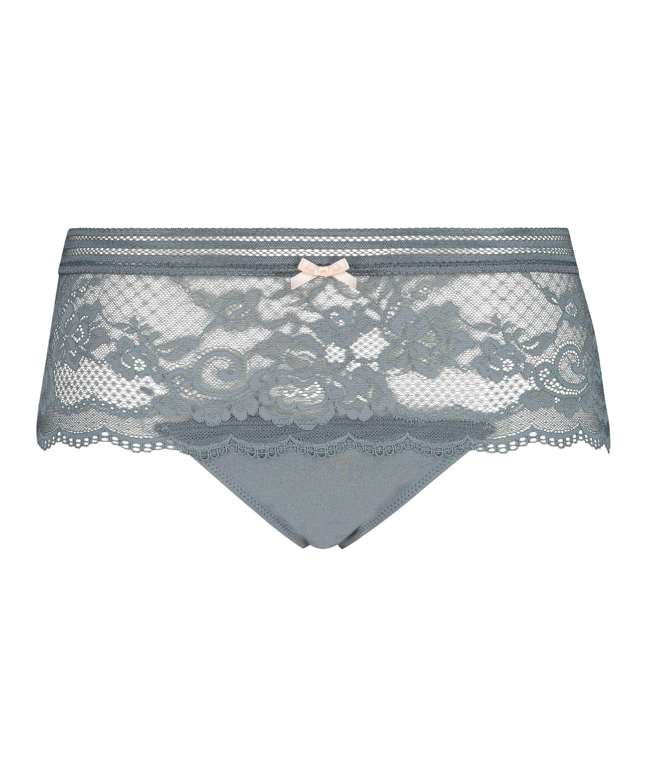 Boxer string taille haute Loredana, Gris