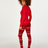 Legging Velours, Rood