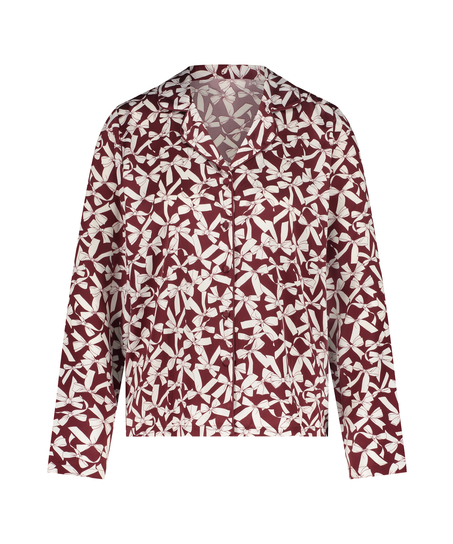 Veste à manches longues Satin, Rouge