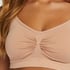 Seamless strappy top, Beige