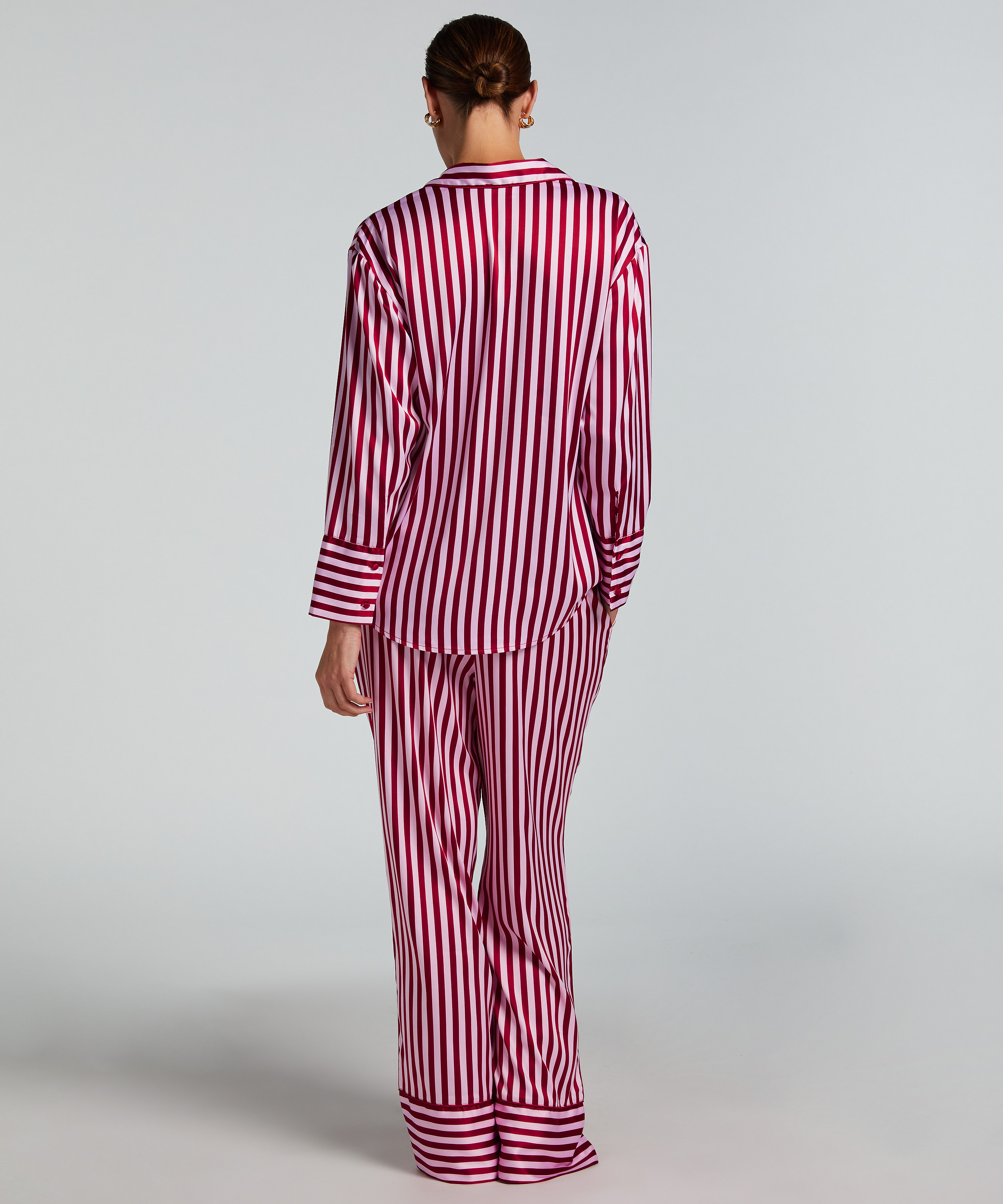 Pantalon Satin, Rose, main