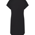 Nachthemd ronde hals, Zwart