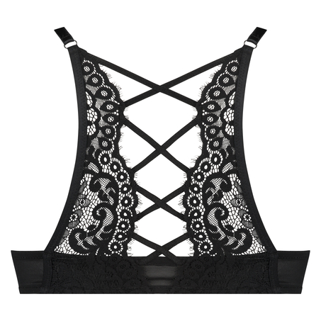 Voorgevormde push up beugel bh Cardi, Zwart