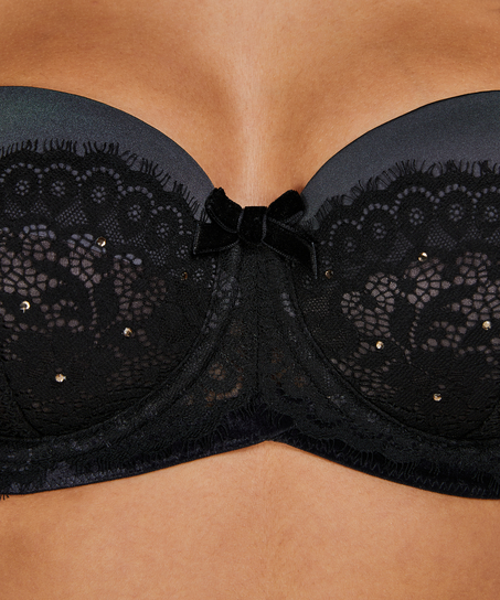 Voorgevormde strapless beugel bh Donatella, Zwart