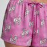Pyjama short Satin, Paars