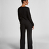 Pantalon de pyjama Pointelle, Noir