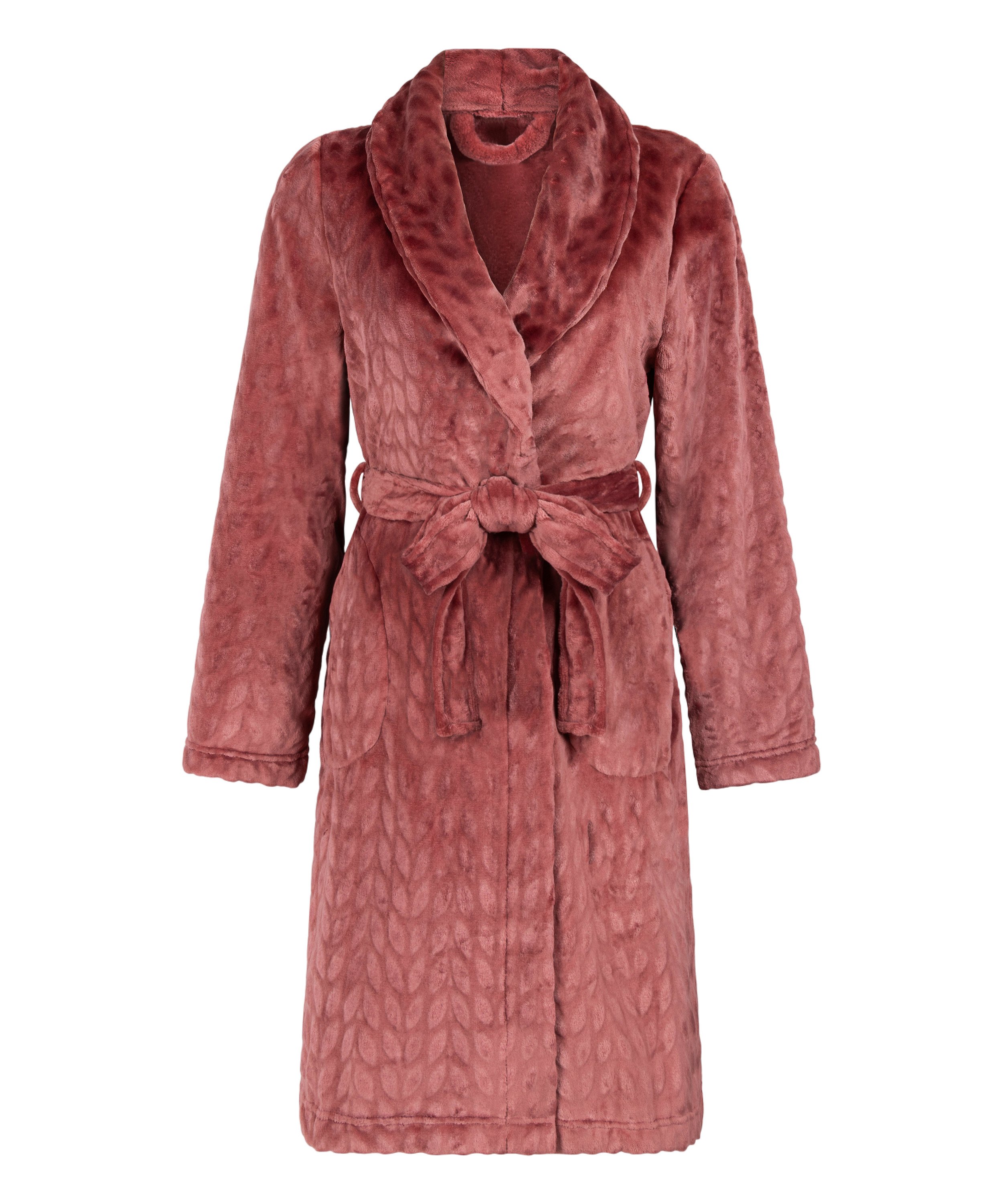 Badjas Fleece, Paars, main