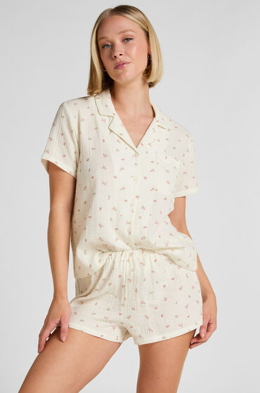 Hunkemöller Mousseline Short Wit thumbnail