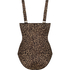 Maillot de bain Leopard, Brun